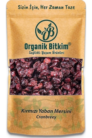 Organik Bitkim Kırmızı Yaban Mersini Cranbreey 1 KG