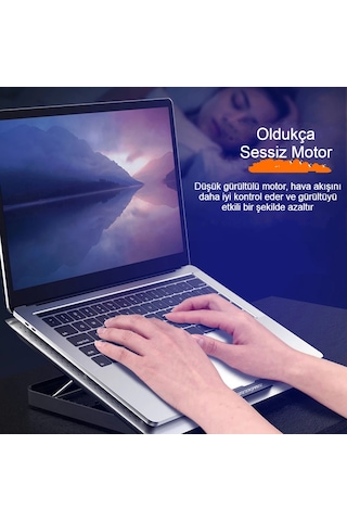 Notebook Soğutucu Hız Ayarlı Fanlı Icecoorel Alüminyum Sessiz