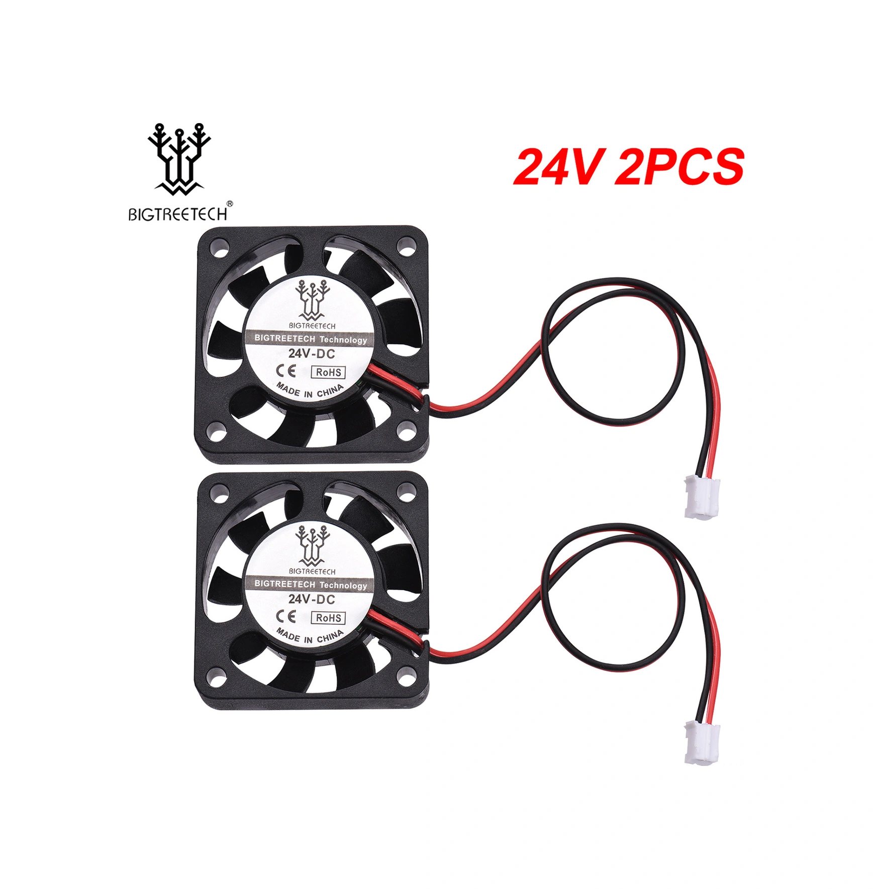 Neevoyu Bıgtreetech 2 Adet 40x40x10mm Soğutma Fanı 24v, Elektronik Cihazlar İçin Hızlı Soğutma