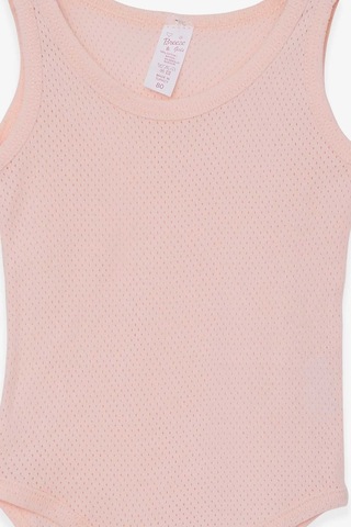 Breeze Kız Bebek Çıtçıtlı Body Jakarlı 9 Ay-3 Yaş, Somon-somon Somon