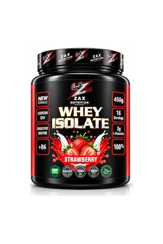 Whey Isolate Çilek Aromalı 450 Gr B6 Vitamin Destekli
