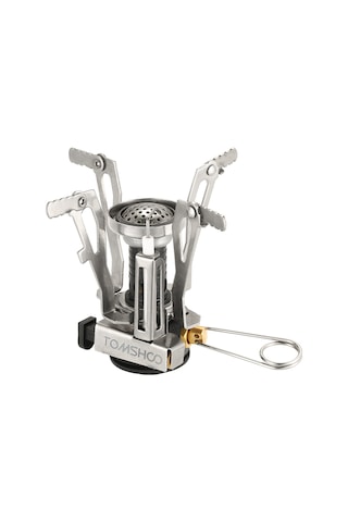 Tomshoo Siyah Mini Sırt Çantasıyla Seyahat Teneke Kutu Soba Brülörleri Siyah