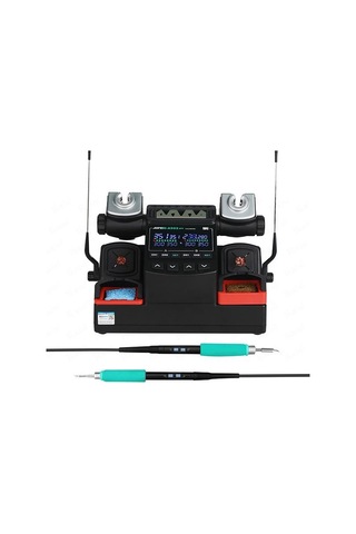 Aıfen A902 Pro 450w Çift Kollu T245 + T210 Esd Lehimleme Havya İstasyonu 3+3 6 Uçlu Profesyonel Havya