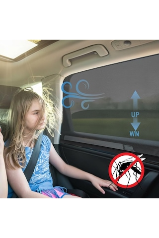 Araç Yan Cam Güneşlik Perdesi Güneş Önleyici Aksesuar Uv Işıklardan Koruma Sineklerden Koruma Oto Güneşlik Anne Bebek Çocuk Perde Arka Koltuk Emzirme Örtüsü Ve Mahremiyet Sağlayan 2 77693183