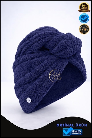 Mikrofiber Saç Havlusu Hızlı Kuruyan, Yumuşak Ve Hafif Farklı Renk Seçenekleri Mor