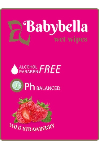 Babybella Wild Strawberry Islak Mendil 120 Yaprak 12'li Set
