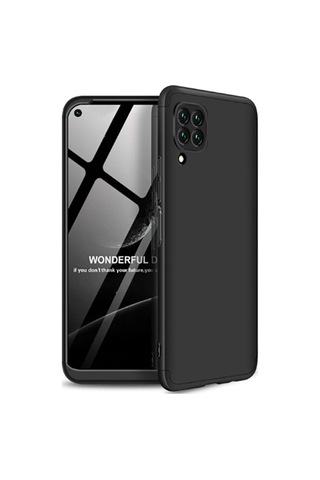 Huawei P40 Lite Kılıf Zore Ays Kapak Siyah