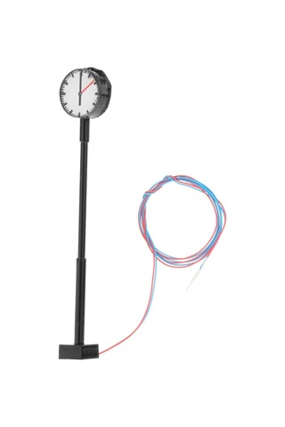 1/5 Model Demiryolu Saatleri Lambaları Tren 1/87 Ölçekli Bina Düzeni 1 Set Çok Renkli