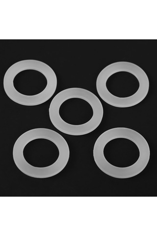 Neevoyu 10 Adet 1 1/4 İnç Beyaz Silikon Düz Yalıtım Y垫片: Isıya Dayanıklı, Toksiksiz, Su Isıtıcıları İçin Efficent Leakage Önleyici