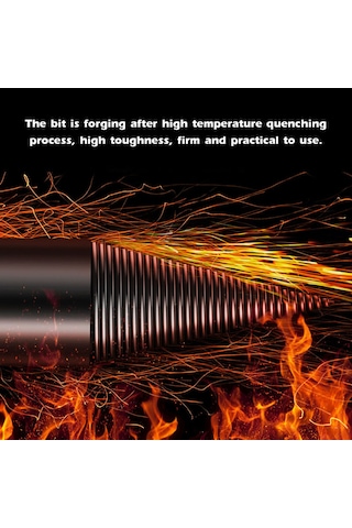 Geeroyoo Ahşap Bölme Matkap Ucu 50mm İki Çukur İki Oluk Darbe Matkapı İçin - Çelik Malzeme, Spiral İğne Tasarımı, Hızlı Delme Ve Bölme