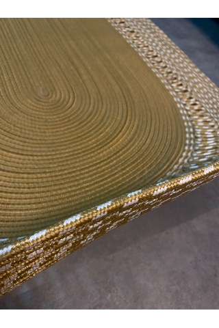Mavaux Lotus Jüt Hasırlı El Örgüsü Kilim Jüt