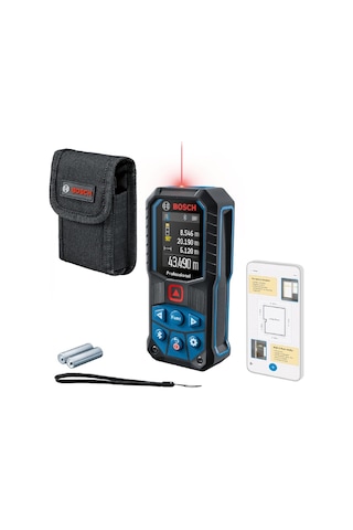 Glm 50-27 C Lazerli Uzaklık Ölçer 50m Ölçme Alanı, 4 Sn. Ölçme Süresi, 2 X Aa Pil, Ip 65 Toza Karşı Koruma S