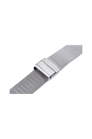 Paslanmaz Çelik Milano İnce Hasır Kordon - Silver - 8mm