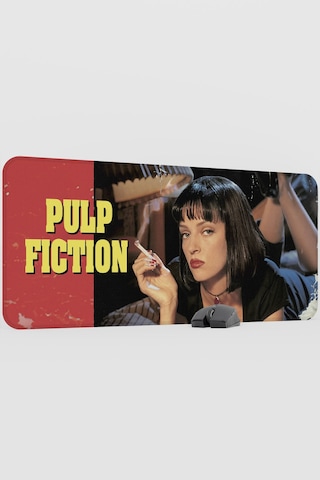 Pulp Fiction Ucuz Roman Tarantino V4 90x40 Xxl Gaming Kauçuk Kaymaz Taban Mouse Pad Fare Altlığı