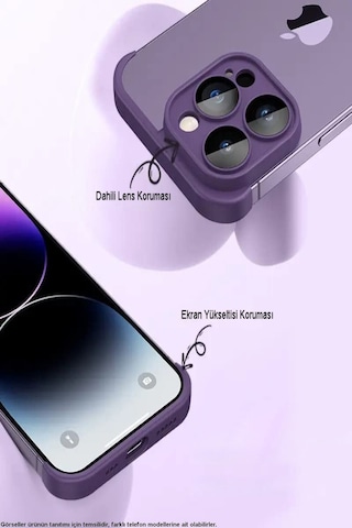 Apple Uyumlu iPhone 12 Pro Max Kılıf 2 Parçalı Alt Üst Kamera Lens Korumalı Sert Silikon Kapak