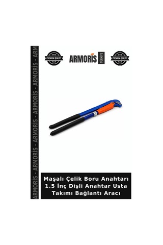 Maşalı Çelik Boru Anahtarı 1.5 İnç Dişli Anahtar Usta Takımı Bağlantı Aracı