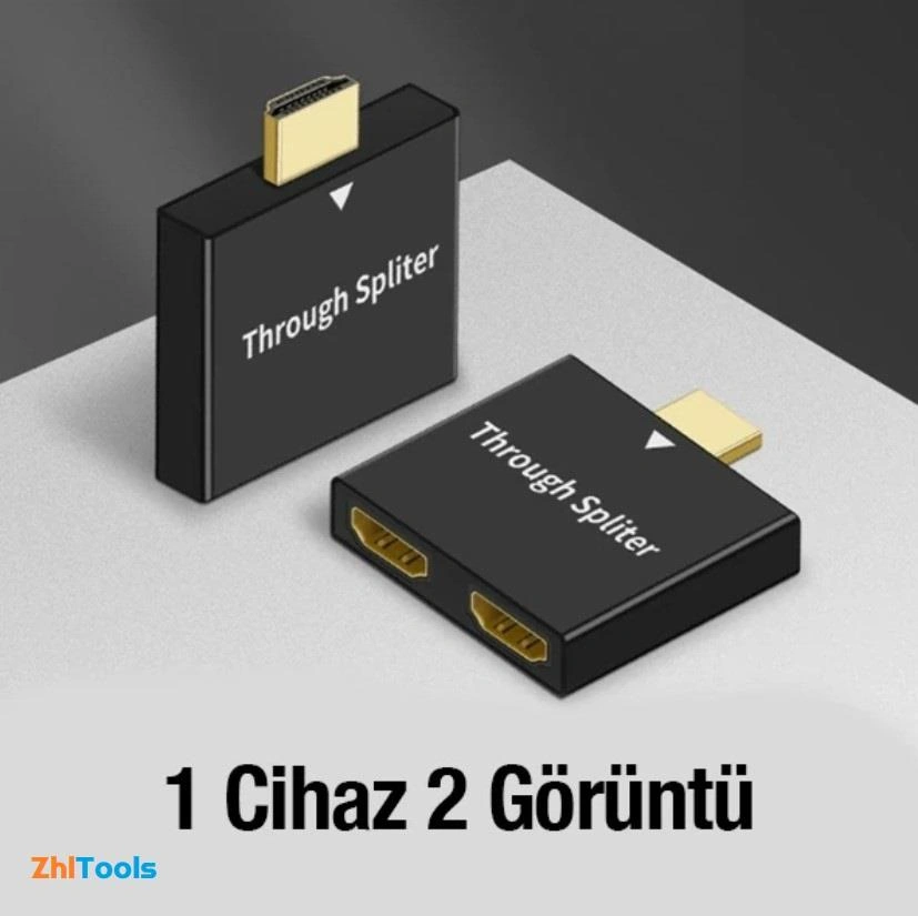Zhltools Hdmı Splitter 2in1 1080p Hdmı Çoğaltıcı Adaptör