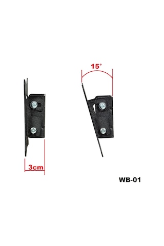 Tarix Wb-01 Kademeli Sabit Tv/monitör Askı Aparatı 19"-27"