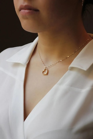 Diamine 14 Ayar Altın Kalp Kolye