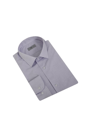 Uki Lila Slim Fit Uzun Kol Gömlek Lila