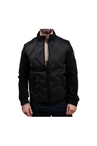 Guess M6rl10wj232 Stretch Quilted Erkek Mont Siyah