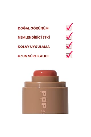 Pop Beauty Doğal Görünüm, Nemlendirici Etkili, Yanak Ve Dudak Renklendirici Stick Allık, Freckle 8684415590237 Pop2