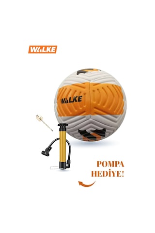 Walke 5 Numara Futbol Topu Pompa Hediyeli Turuncu