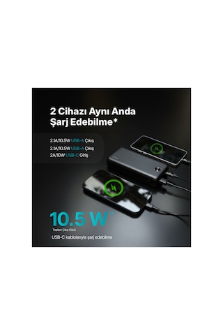 Ttec Recharger 20.000mah Taşınabilir Şarj Aleti/powerbank 2bb267s Siyah
