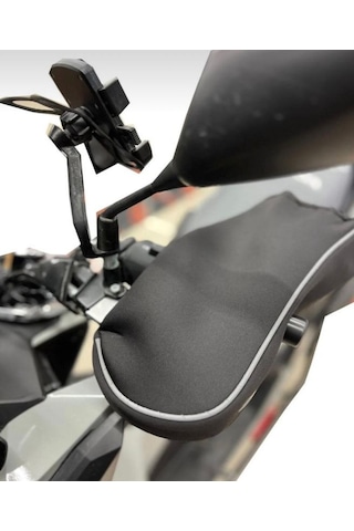 Ebakbak Motosiklet Pcx Vb Scooter Uyumlu Neopren Kumaş Elçik Üniversal El Rüzgar Koruma