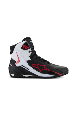 Alpinestars Faster-4 Korumalı Motosiklet Botu Siyah Beyaz Kırmızı