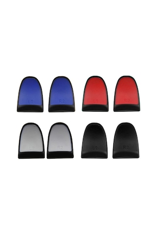 2 Çift Gamepad Genişletilmiş Düğmeler L2r2 Ps4 İçin Uygun Düğmeler Kırmızı