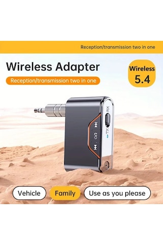 Honeybeeshop Bt-107 Kablosuz 54 Araç Adaptörü Usb C Tf Usb Çalma Şarj Edilebilir Pil Hands Free Arama