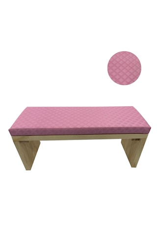 Manikür Sehpası Desenli Pembe