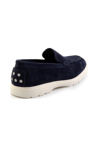 Bambi Lacivert Leather Erkek Loafer Ayakkabı E01087112702 Lacivert
