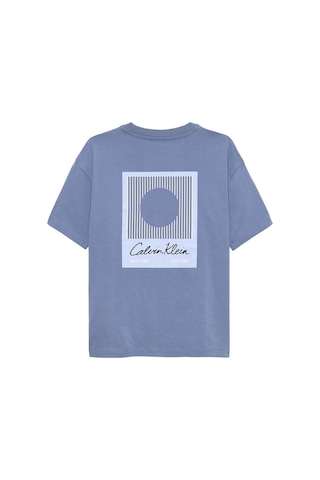 Calvin Klein Erkek Çocuk Tişört Ib0ıb02607 Mavi