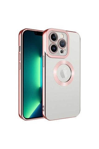Apple İphone 11 Pro Max Uyumlu Logo Gösteren Kamera Korumalı Renkli Tasarım Kılıf