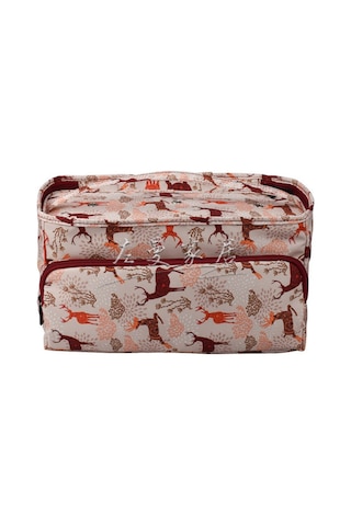 Moveevo Turuncu Sepet Desenli Yeni Model Kareli İplik Saklama Çantası - Ev Ve Seyahat İçin Kullanıma Kolay, Dayanıklı Materyal Portakal