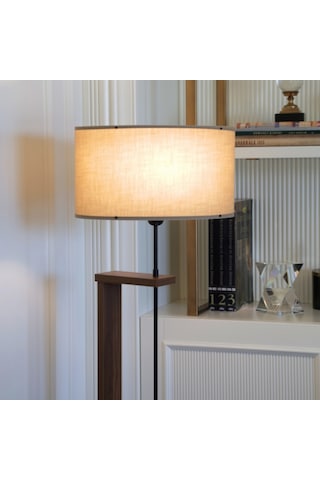 Homing AYD-3131 Pi Ahşap Gövdeli Vizon Kumaş Başlıklı Lambader