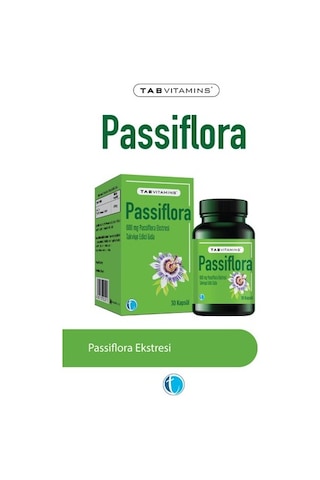Passiflora 30 Bitkisel Kapsül Pasiflora 600 Mg