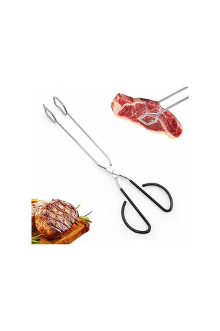 Kosona Uzun Saplı Paslanmaz Çelik Barbekü Kolu, Islak Yemekleri Ters Çevirirken Elleri Korur, Ev Ve Dış Mekanlarda Kullanım İçin Uygun Çok Renkli