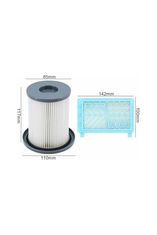 Mufunye Philips Fc8732 Fc8736 Fc8738 Fc8740 Elektrikli Süpürge İçin Yedek Parçalar Hepa Filtreler+ Kartuş Filtre -