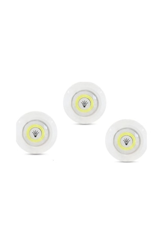 Kumandalı Led Lamba Seti 3 Adet Pilli Dolap Altı Aydınlatma Diğer