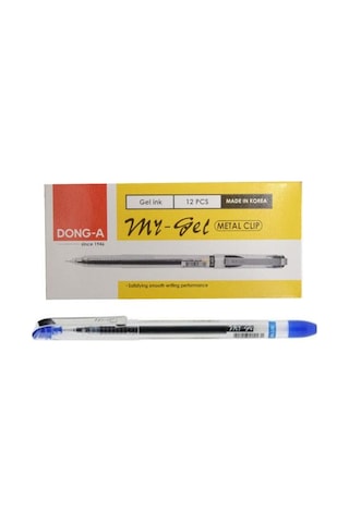 Dong-A My-Gel 0.5 Iğne Uçlu Kalem Mavi 12'Li