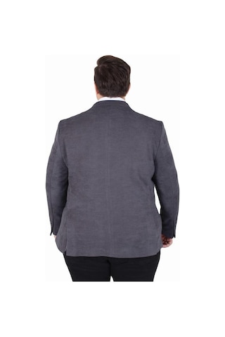 Starbattal Erkek Büyük Beden 4 Drop Blazer Şönili Ceket 500602 Antrasıt Antrasit