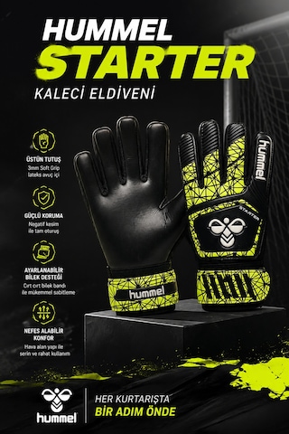 Hummel Gk Black-yellow Çocuk Kaleci Eldiveni Çok Renkli