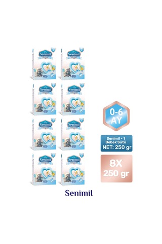 Senımıl 1 Bebek Sütü 250 G 8 Adet