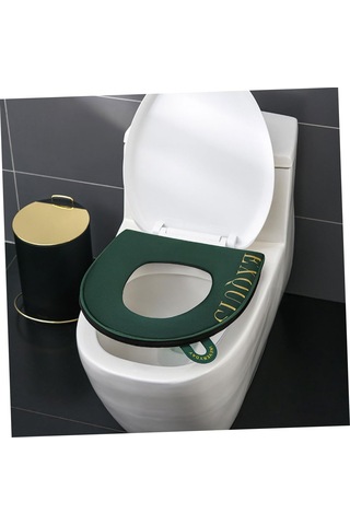 Pcs Zarif Tuvalet Kapak Kapağı Koyu Yıkanabilir Esnek Tuvalet Koltuğu Ped Ev Dekor Koyu Mavi