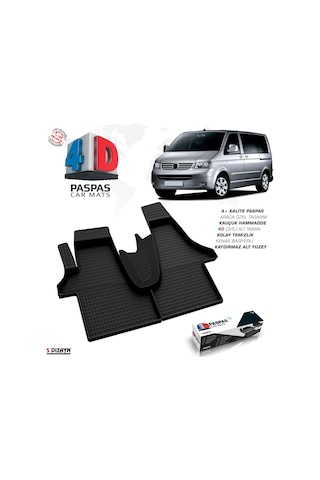 Vw Transporter T5 4D Havuzlu Paspas 2003-2015 A+Kalite