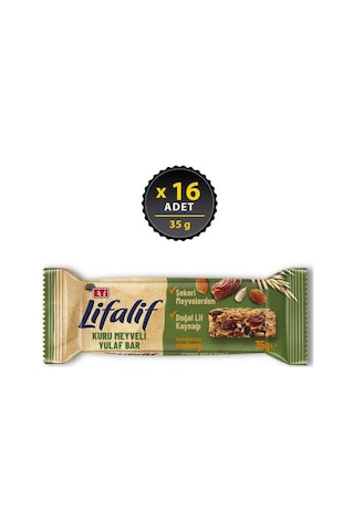 Lifalif Antep Fıstıklı Yulaf Bar 35 G X 16 Adet