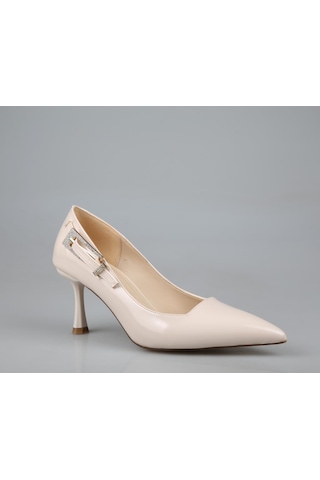 Feles 129-1295 Ten Rugan Kadın Topuklu Ayakkabı Ten Rugan